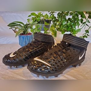 Nike Force Savage Pro 2 Mid Football Cleats Black